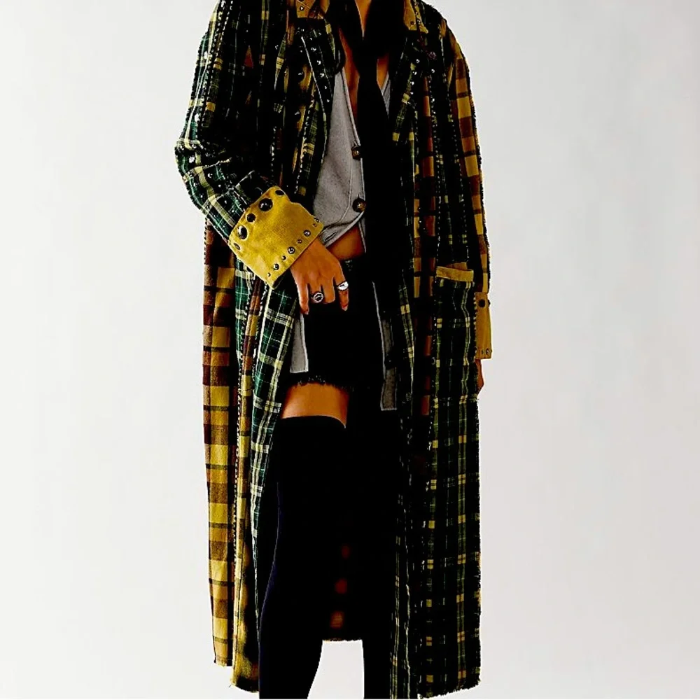 Free People Rodeo Plaid Duster - Picture 2 of 7